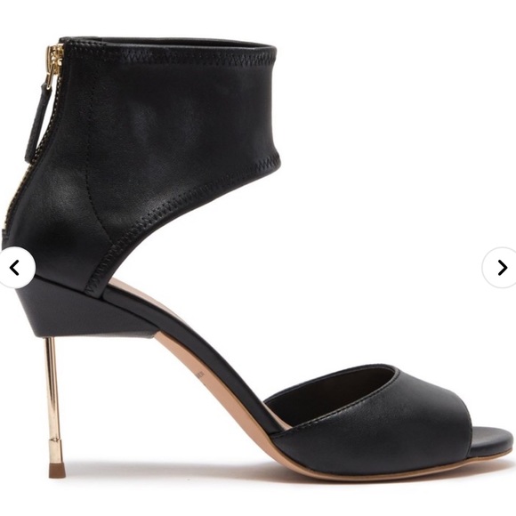 Kurt Geiger Bailey Leather Heel Sandal - Picture 4 of 5